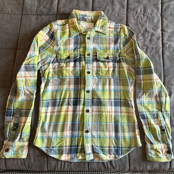 Abercrombie & Fitch Other - Abercrombie & Fitch Plaid Flannel Button-Up Shirt Heavy and Thick Y2K